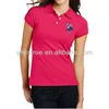 Slim fit women sexy polo shirts custom polo shirts with embroidery logo
