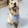Multifunctional Wholesale Custom Printed Cotton Pet Triangle Dog Bandana