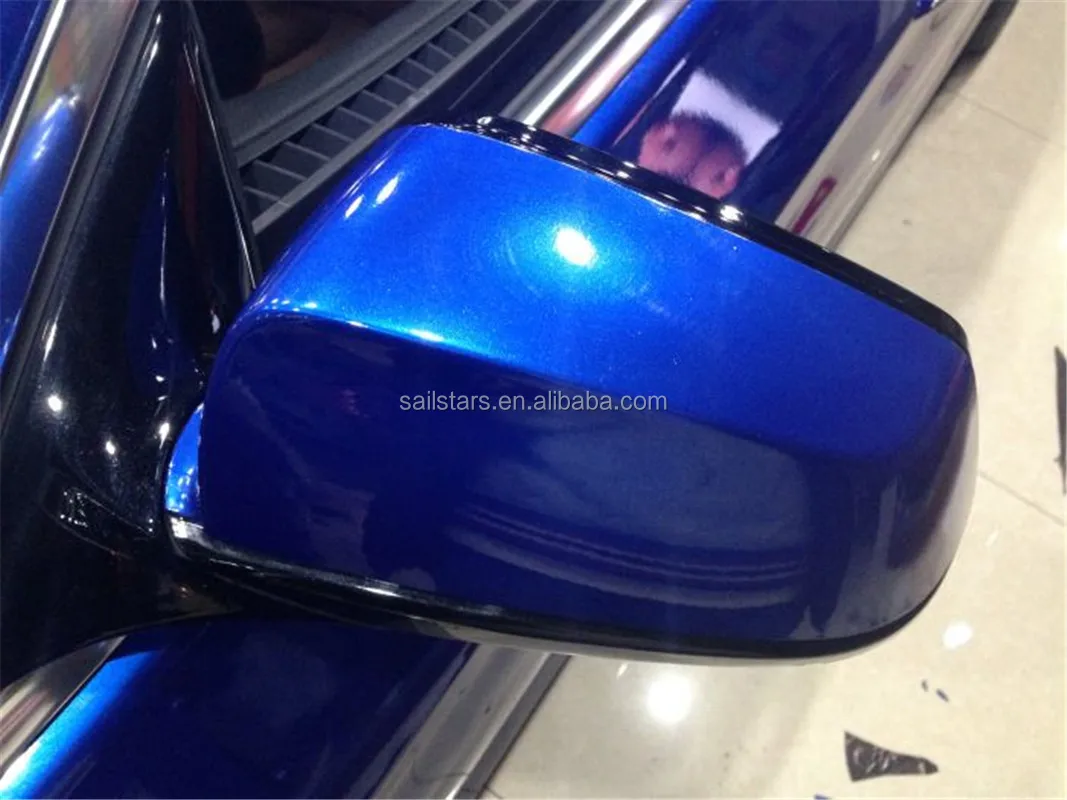 汽车贴花保护膜贴纸高光金属蓝漆保护侧镜coving包装乙烯基膜