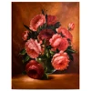 Manufacturer direct sale canvas wall pictures rose flower oil painting