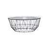 Nordic round small coffee table tempered glass living room modern creative wrought iron coffee table