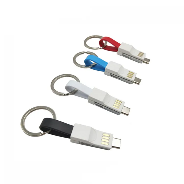 Factory cheap price 8 pin USB Cable for iPhone 7 6 6s Plus 8 Mini Keychain Micro USB Cable for Samsung charger - ANKUX.COM