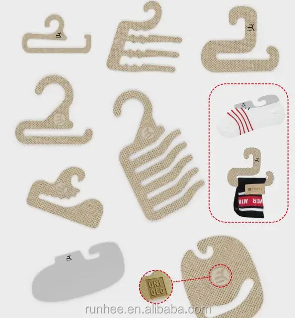 Recycled Paper Cardboard Socks J Hook 2mm 2.5mm Thickness For Multi Season Use