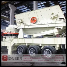 Tire series cone crusher mobile