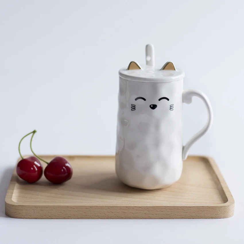 ceramic cat coffee mug