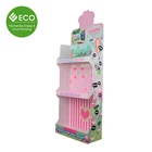 3 Tiers Custom Logo Pattern Cute Floor Display Stand For Toys