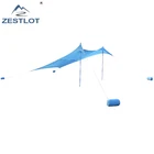 Pop up lycra portable sun and weather sport beach shelter