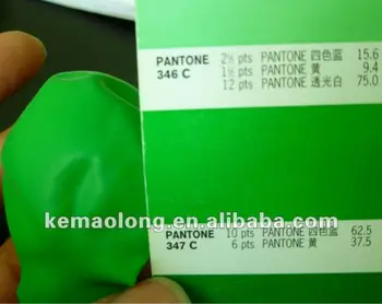 custom pantone standard green color, pms 347 c balloon