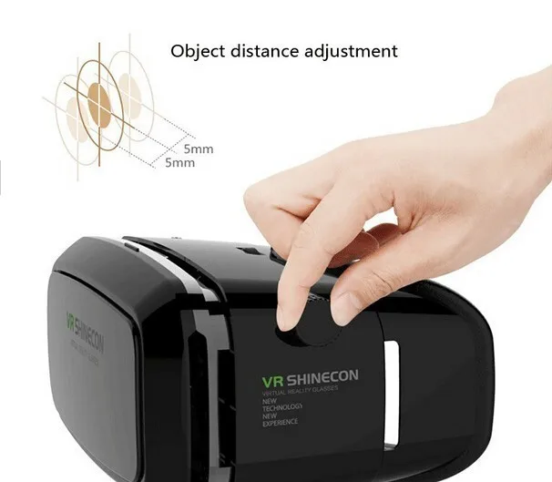 VR SHINECON Moke Plastic Version google cardboard VR 3D Glasses+ Bluetooth Wireless Mouse gamepad + 8GB 3DGame with package