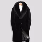Long Sleeve Vintage mens sheep Shearling Sheepskin Fur Coats on sale
