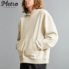 Custom design logo embroidered oversized hoodie for men