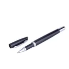 Customised vip gift 0.5mm twist open metal roll ballpoint pen fine with cap promotion