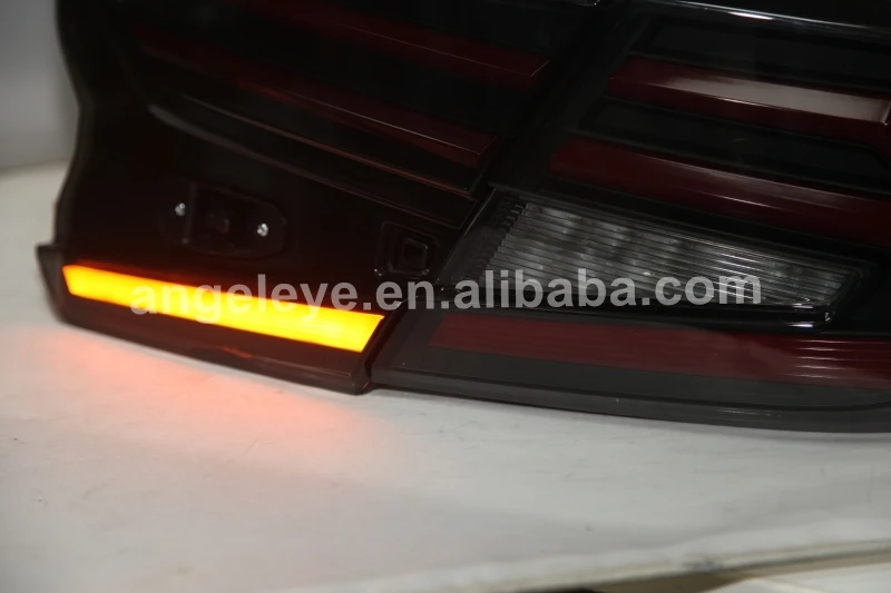 Tenth Generation LED Strip Tail Light led rear light For Accord G10 for Honda 2017-2019 Smoke Black