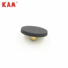 Black elastic painting round zinc alloy metal button for garment bag clothing coat jacket pants