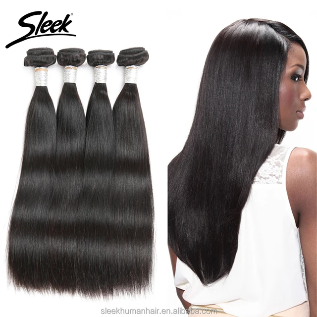 Straight cuticle aligned Remy Human Hair Bundles