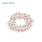 mini flower printed pattern Soft Elastic girls sheadline kids hair accessories wholesale P-278