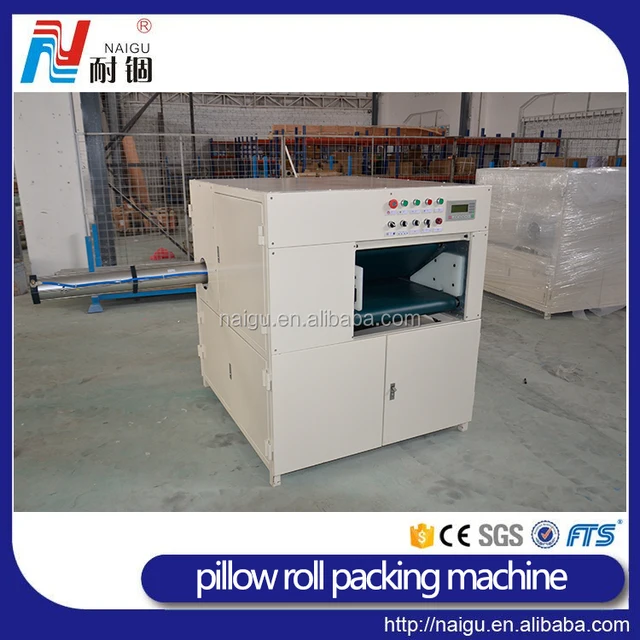 China famous factory NaiGu manufacture automatic pillow vacuum roll packing machine