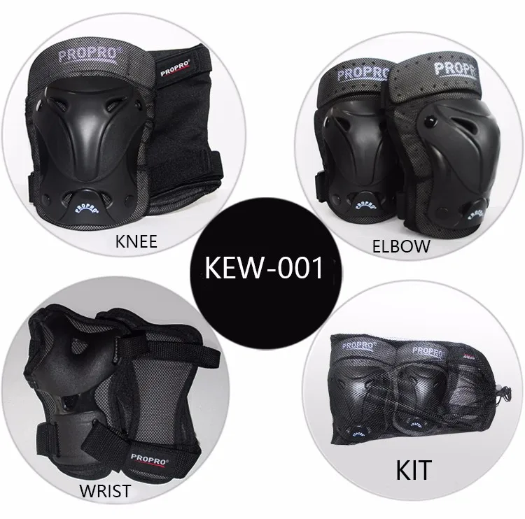 3 KEW-001 Knee Pads Elbow Pads Wrist Guards