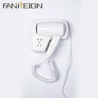 Standard Plug Wall Mounted Hotel Hair Dryer with shaver socket 220V for Guestroom