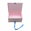 China Supplier Custom Rigid Cardboard Magnetic Bookshape Gift Box for Hair Extension Wig Packaging Box