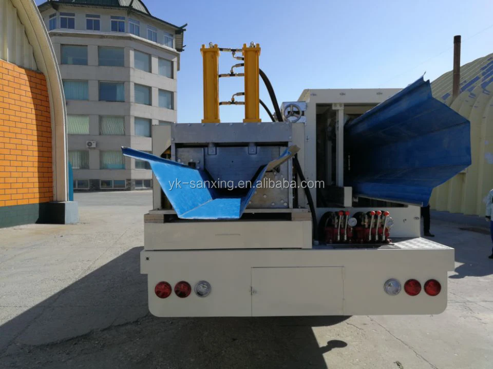 ABM k q span SX-1000-610 hydraulic curved roof zinc-coating steel storage building machinery arch roof building machine