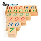 Custom kids educational wooden montessori numbers for teaching aids Z12075F