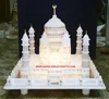Natural White Marble Taj Mahal Model, Marble Taj Mahal Sculpture