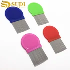 Fairy tales lice comb metal terminator stainless steel plastic head nit comb for lice