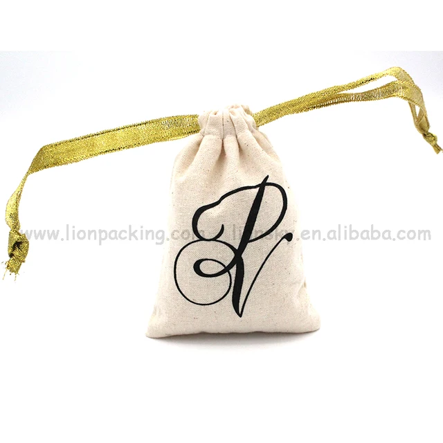 cotton muslin favor bag