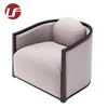 Wholesale custom made grey modern chaise small settee fabric round hotel lobby sofa