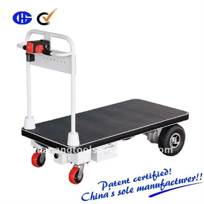 Hg103 Electric Platform Trolley With Big Wheels Buy Electric Trolley