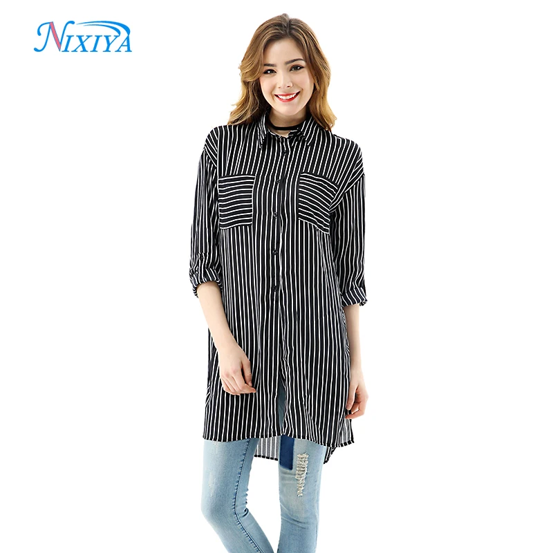 knee length shirts for ladies