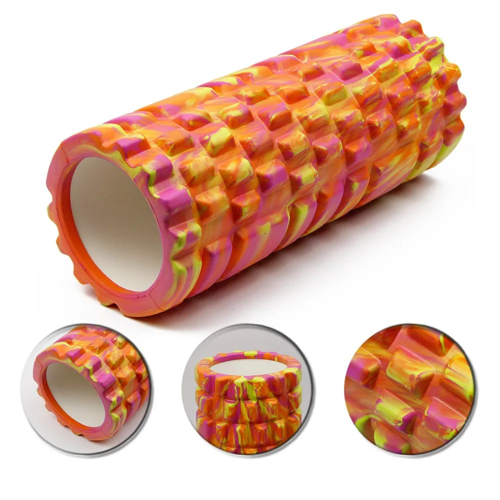 Yoga Foam Roller EVA Gym Pilates Fitness Eercise Foam Rollers Massage Training Roller 4 Colors