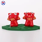 Hot style Kawaii lion colorful animal resin indoor animal statues small lion statue for sale