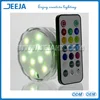 LED COLORED DISC W/REMOTE - SUBMERSIBLE - 2.75" RGB & WHITE LIGHTS
