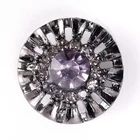 Elegant Shiny Glass Decorative Vintage Crystal Button For Dress