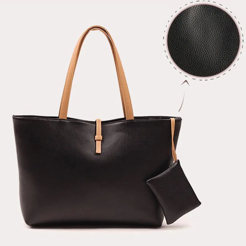 2015 Bolsas Feminina Vintage Pu Leather Women Famous Designers Brand handbags women bag shoulder tote bags+women wallets 2Pc set