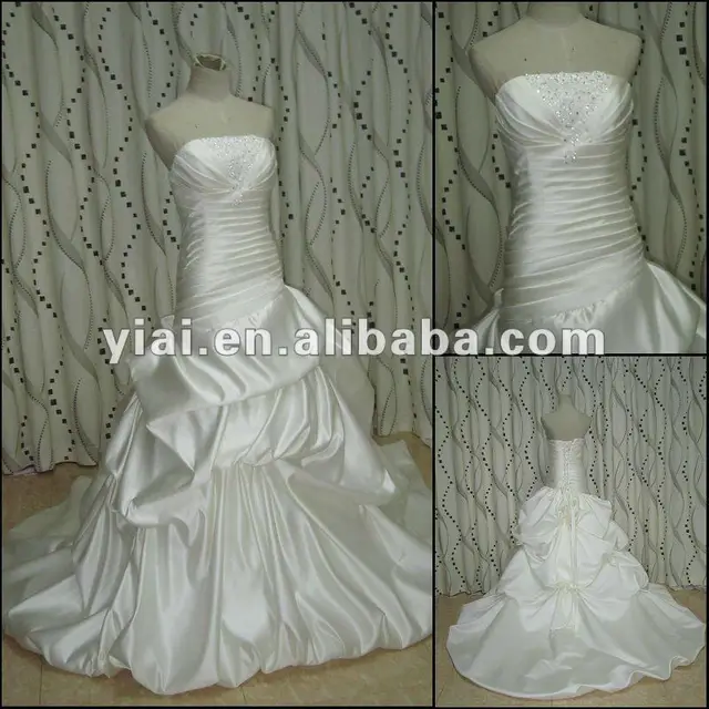 silk wedding dresses picture