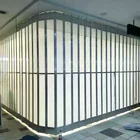 commercial aluminum full view pc sliding doors polycarbonate folding patio door