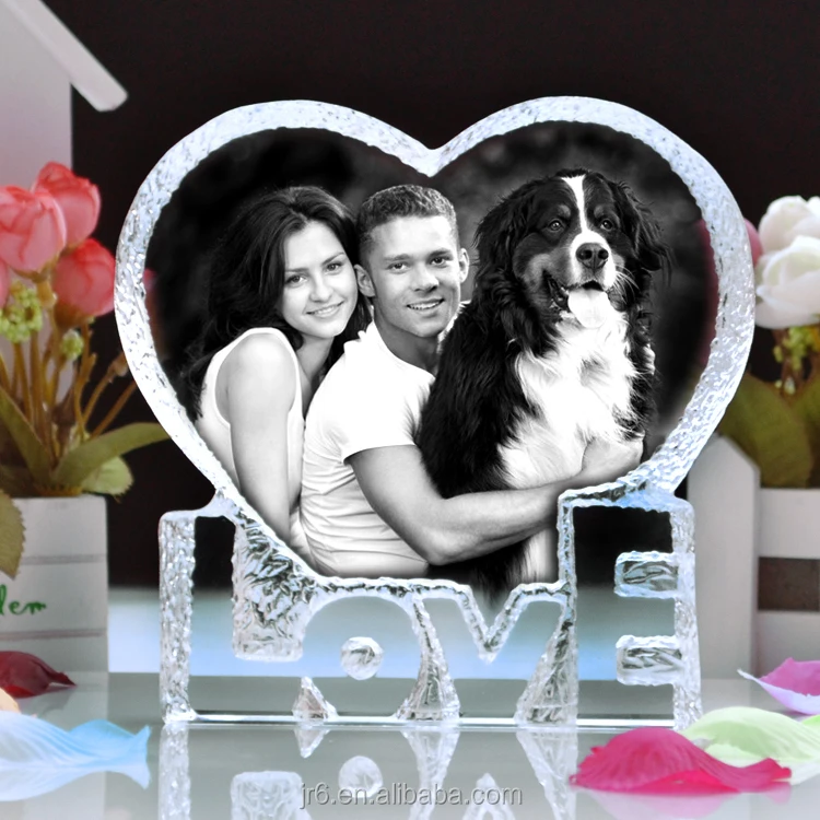 crystal wedding picture gifts for newly married couple