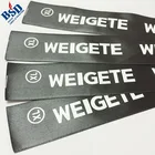Cheap wholesale custom logo satin printing label clothing Printed tag t-shirt label