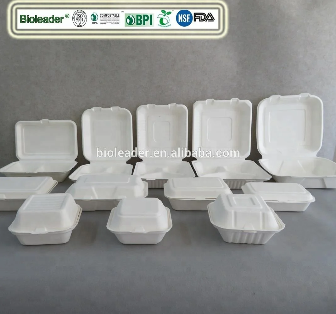 Bioleader 100% Biodegradable Bagasse Products Dinnerware Sets