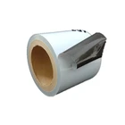 Black and white opaque plastic protective film removing protective film from stainless steel
