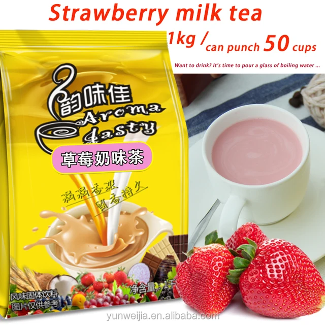strawberry milk tea