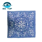 Stylish 100% Cotton Printed Custom Square Bandana Silk Handkerchief