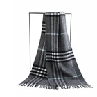 fashion various tassel plaid scarf women's plaid blanket winter scarf cozy tartan wrap shawl