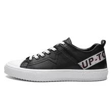 stock mens shoes white sport genuine leather casual sneaker