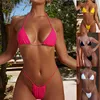 2019 hot European fashion 4 colors triangle strings two piece sexy bathing suit swimwear swimsuits mujerer micro bikini