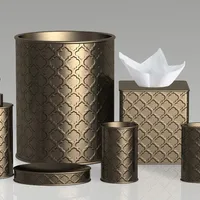 Luxury Bathroom Set Bronze Polyresin Bath