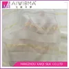 Hangzhou factory direct jacquard stripe silk chiffon georgette fabric with lurex